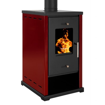 Stufa a legna Prometey EKO Mini Bordeaux, 6,4 kW - Stufe A Legna