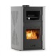 Termostufa a Legna con Forno Velmora Fire ATS HYDRO ΜΑSΙΝΑ 90-25 grigio, 25kW | Stufe a Legna con Forno | Stufe A Legna |