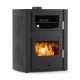 Termostufa a Legna con Forno Velmora Fire ATS HYDRO ΜΑSΙΝΑ 90-30 nera, 35kW | Stufe a Legna con Forno | Stufe A Legna |