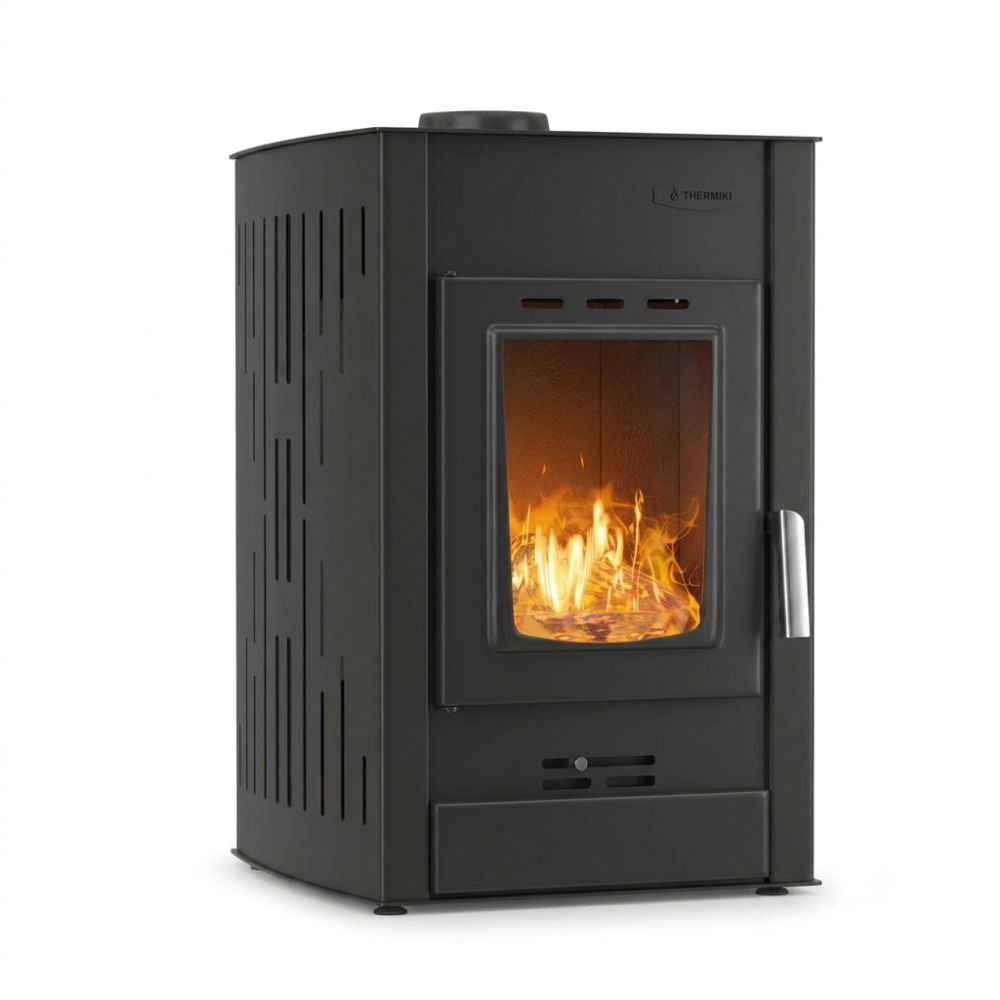 Termostufa a Legna Velmora Fire ATS HYDRO nera, 25kW | Termostufe a Legna | Stufe A Legna |