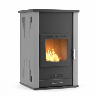 Termostufa a Legna Velmora Fire ATS HYDRO grigio, 33kW - Termostufe a Legna per Termosifoni