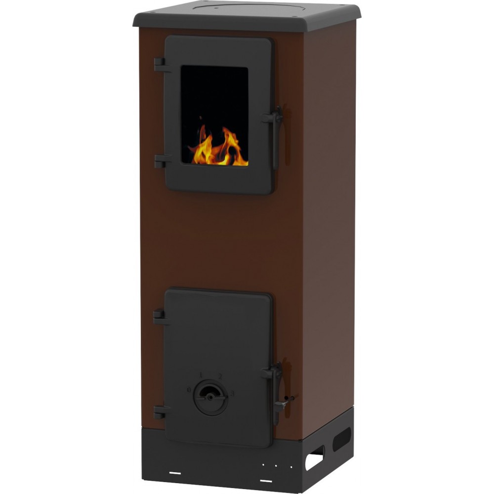 Stufa a Legna Alfa Plam Vulkan S Brown, 4kW | Stufe a Legna | Stufe A Legna |