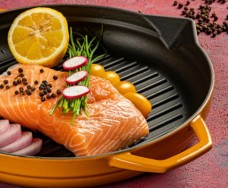 Padella grill in ghisa