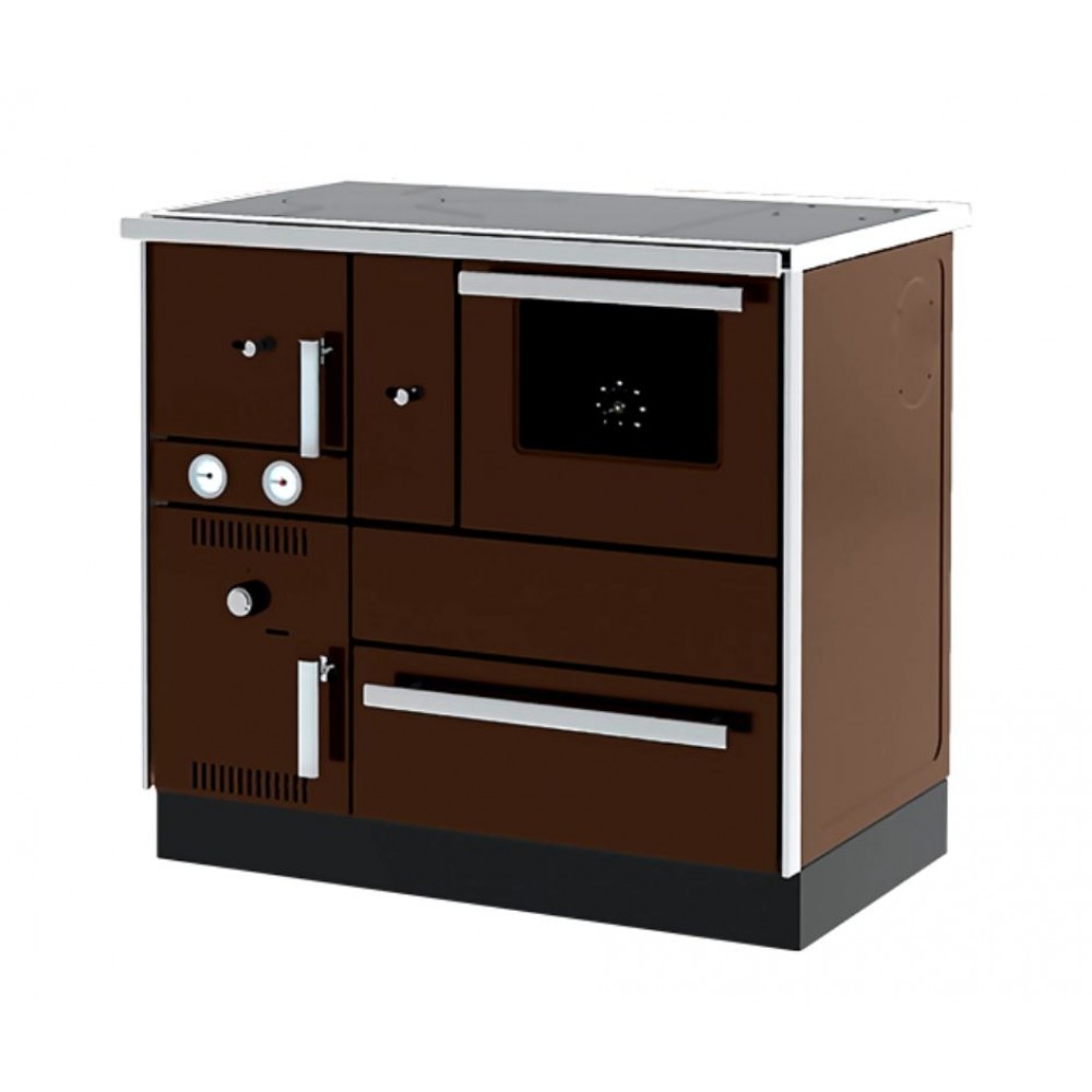 Termostufa a Legna con Forno Alfa Plam Alfa Term 27 Brown, 27.56kW | Legna | Stufe A Legna |