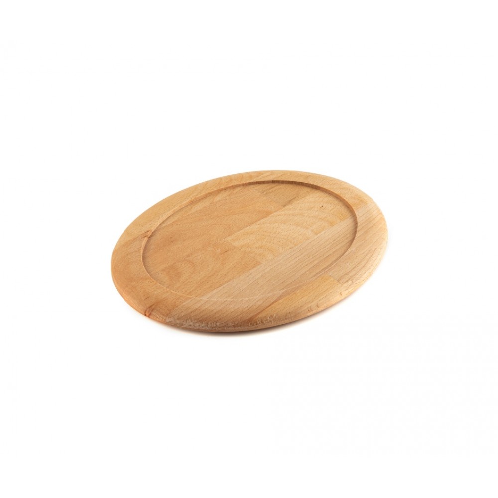 Sottopentola in legno per padella ovale in ghisa Hosse HSFT1825