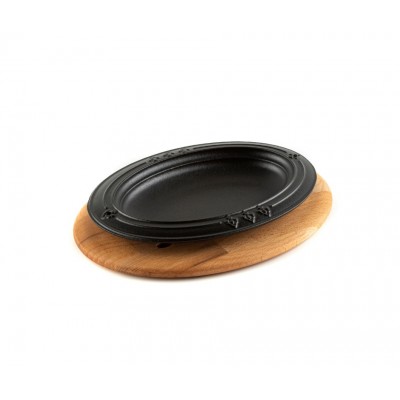 Sottopentola in legno per piatto ovale Hosse HSOISK1728, 17x28cm - Hosse