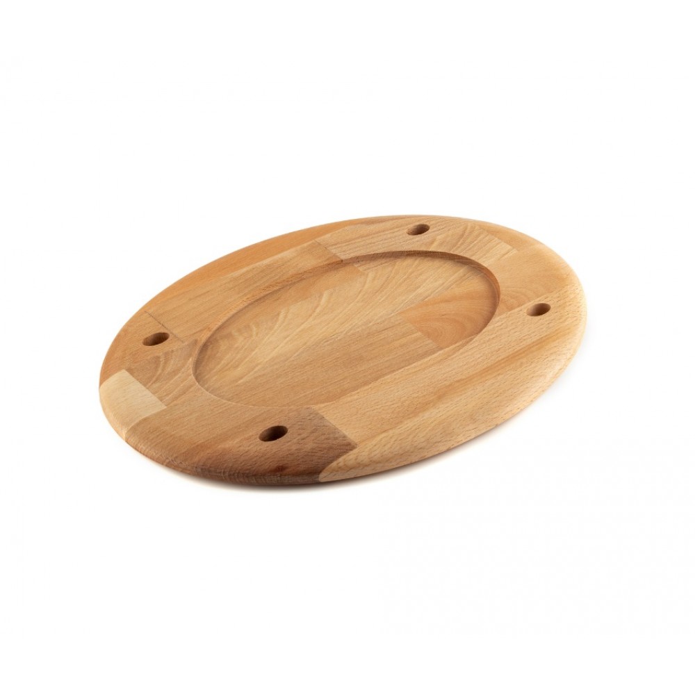 Sottopentola in legno per piatto ovale Hosse HSOISK2533, 25x33cm