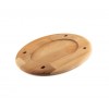 Sottopentola in legno per piatto ovale Solagio HSOISK2533, 25x33cm