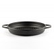 Padella grill in ghisa smaltata Hosse, Black Onyx, Ф22cm | Padella piatta in ghisa | Padella in ghisa |