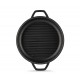 Padella grill in ghisa smaltata Hosse, Black Onyx, Ф22cm | Padella piatta in ghisa | Padella in ghisa |