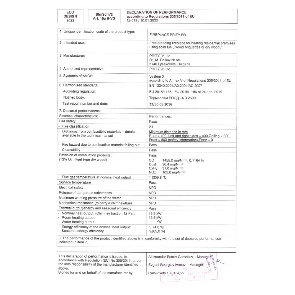Stufa a legna con forno Prity FR 13.9kW | Stufe a Legna con Forno | Stufe A Legna |