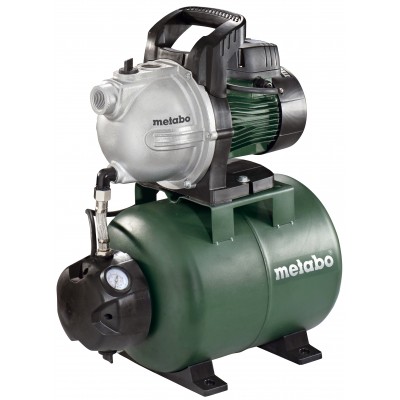 Pompa idroforo Metabo HWW 3300/25 G – potenza 900 W, portata 3300 L/h, prevalenza 45 m, capacità serbatoio 24 L - Riscaldamento Centrale
