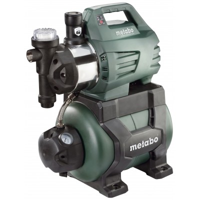 Pompa idroforo monofase METABO HWWI 4500/25 Inox – potenza 1300 W, portata 4500 L/h, prevalenza 48 m, capacità serbatoio 24 L - Riscaldamento Centrale