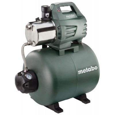 Pompa idroforo monofase per acqua METABO HWW 6000/50 INOX – potenza 1300 W, portata 6000 L/h, prevalenza 55 m, capacità serbatoio 50 L - Riscaldamento Centrale