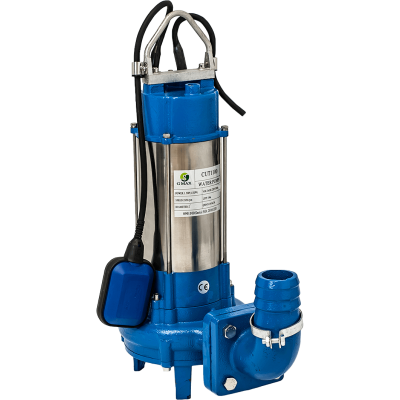 Pompa sommergibile di drenaggio per acque reflue con trituratore Gmax Cut con galleggiante esterno – portata 21 m³/h, potenza 1,5 kW, prevalenza 23 m - Riscaldamento Centrale