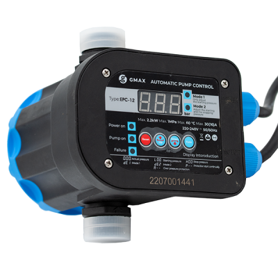 Controllo di pressione EPC-12 con display digitale e soglie regolabili Gmax – attacco 1", potenza 2,2 kW, frequenza 50–60 Hz, tensione 220–240 V - Confronto dei Prodotti