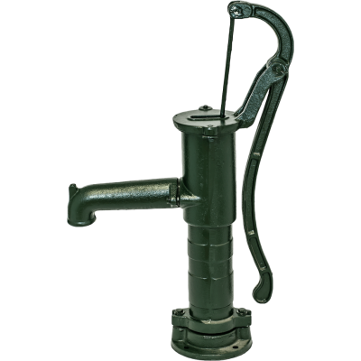 Pompa per acqua a mano Hydro-Fix, verde, lunghezza 660 mm, in ghisa, attacco 1 1/4″ - Riscaldamento Centrale