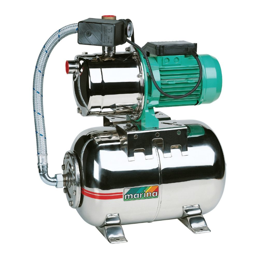 Sistema idroforo Speroni Marina CAM 85/25X 25L – potenza 900 W, prevalenza 42 m, portata 60 L/min, acciaio inox | Pompe per acqua elettriche | Pompe dell acqua |