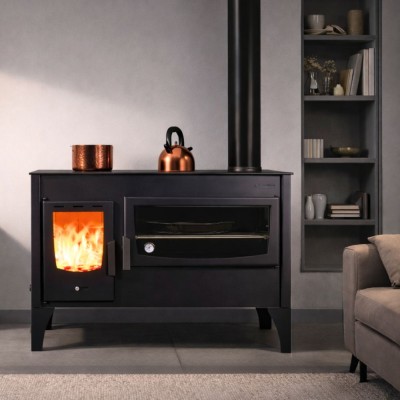 Stufa a Legna con Forno Balkan Energy ATS ΜΑSΙΝΑ VERGINA, 10.2kW - Stufe A Legna