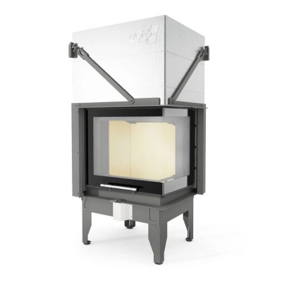 Camini a legna UNIFLAM 660 DURO con condotti d'aria e alimentazione d'aria, lato destro, 10,25 kW - Camini a legna