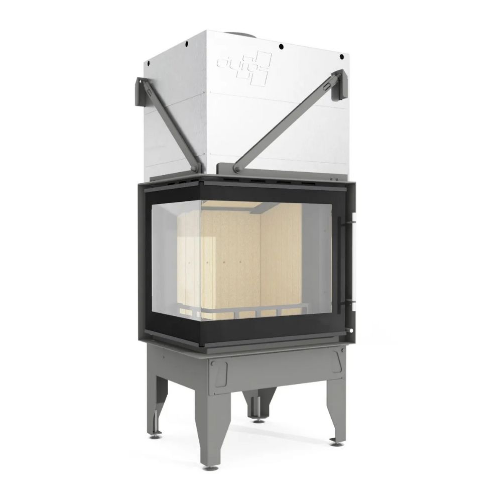 Camini a legna UNIFLAM 660 DURO con condotti d'aria e alimentazione d'aria, lato sinistro, 10 kW | Inserti Camini | Camini a legna |