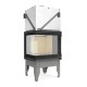 Camini a legna UNIFLAM 660 DURO con condotti d'aria e alimentazione d'aria, lato sinistro, 10 kW | Inserti Camini | Camini a legna |