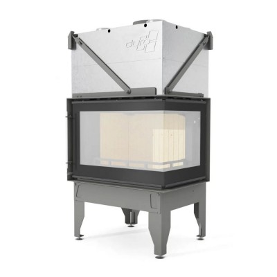 Camini a legna UNIFLAM 760 DURO con condotti d'aria e alimentazione d'aria, lato destro, 10,8 kW - Camini a legna