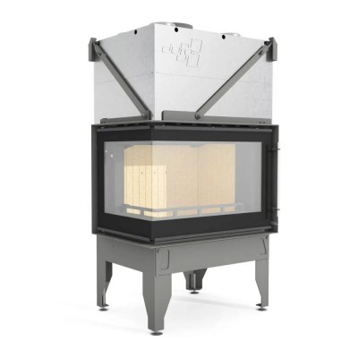 Camini a legna UNIFLAM 760 DURO con condotti d'aria e alimentazione d'aria, lato sinistro, 10,8 kW - Camini a legna