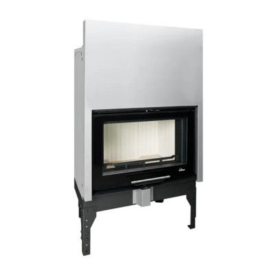 Camini a legna UNIFLAM 760 EVO con porta a sollevamento e alimentazione d'aria, 11 kW - Camini a legna