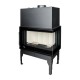 Camini a legna UNIFLAM 860 EVO PBS con condotti d'aria e alimentazione d'aria, lato destro, 15 kW | Inserti Camini | Camini a legna |