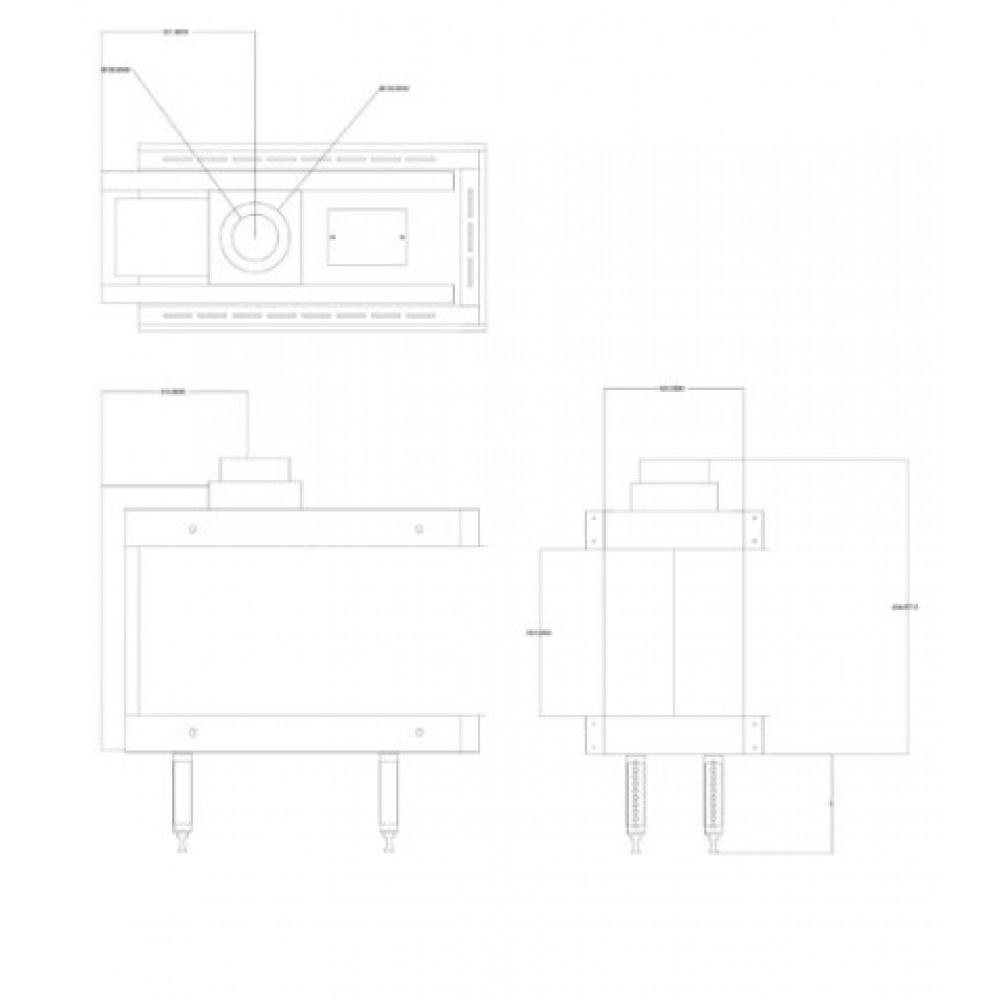 Camina a gas Balkan Energy GAS 3SIDE 70, 5.8kW - 7.8kW | Camini a gas |  |