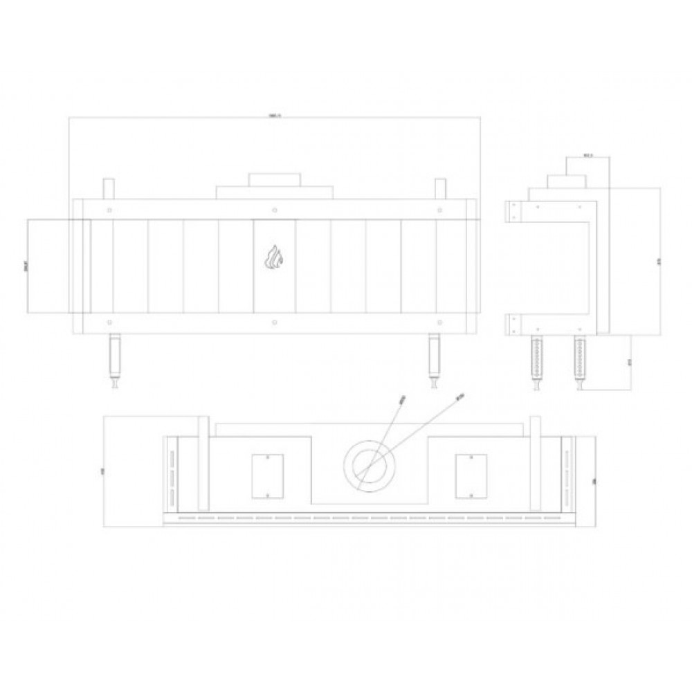 Camina a gas Balkan Energy GAS PANORAMA 150, 13kW | Camini a gas |  |