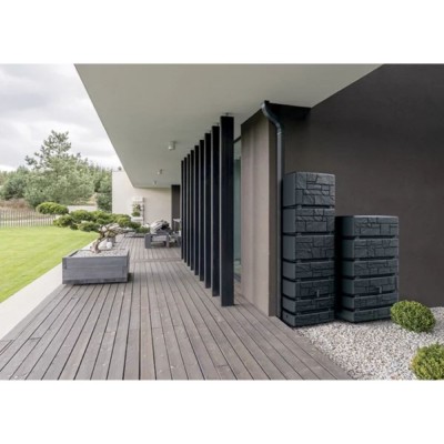 Serbatoio di acqua piovana Prosperplast Arves Tower Stone, 350L, Antracite - Serbatoi di acqua piovana