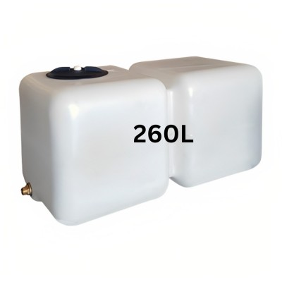 Serbatoio di acqua potabile HydroMoby AQUA S12, orizzontale 260 L (bianco) - HydroMoby