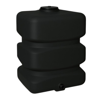 Serbatoio di acqua potabile MAVIL, rettangolare verticale 250 L (nero) - Serbatoi per acqua potabile