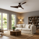 Ventilatore da soffitto con illuminazione a LED e telecomando Balkan Energy FANKVBR60G, Ф132, DC40W | Ventilatori da soffitto | Ventilatori |