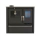 Cucina a Legna Verso CS Plus con forno in acciaio inox e piano cottura in vetroceramica, Nera, Sinistra, 7.7kW | Stufe a Legna con Forno | Stufe A Legna |