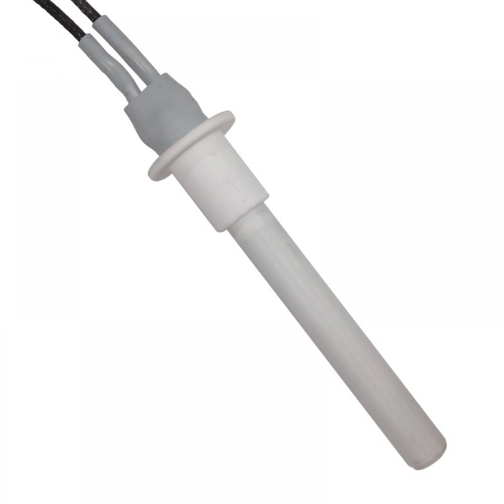 Candeletta accensione in ceramica per stufa a pellet Cadel, MCZ e altri, lunghezza totale 107mm, 300W | Candeletta per Stufe a Pellet | Pezzi di Ricambio per Stufe a Pellet |