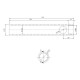 Tubo per candeletta accensione stufa a pellet, Diametro 19mm, Lunghezza 162mm, Filetto 3/8" | Candeletta per Stufe a Pellet | Pezzi di Ricambio per Stufe a Pellet |