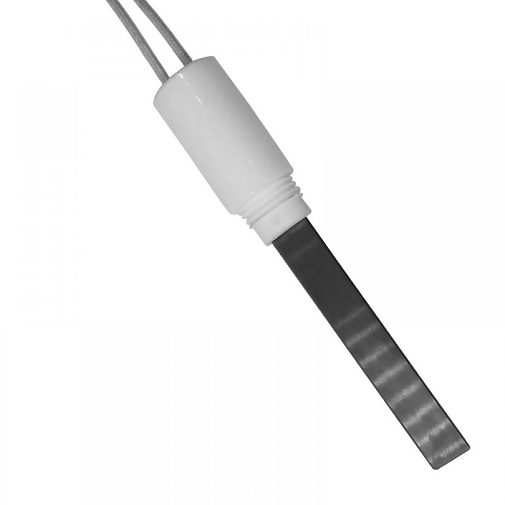 Candeletta accensione con cristallo di quarzo nero per stufa a pellet BURNiT, Ferroli, Eco Spar, Karmek One, La Nordica, Ravelli, MCZ, Palazzetti e altre, lunghezza totale 113 mm, 300 W | Candeletta per Stufe a Pellet | Pezzi di Ricambio per Stufe a Pelle