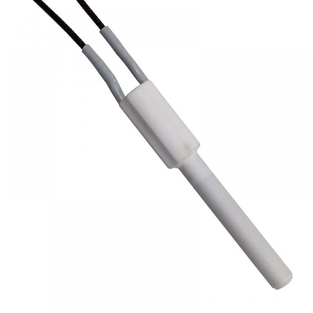 Candeletta accensione in ceramica per stufa a pellet Ravelli, MCZ, Palazzetti, Karmek One e altri, lunghezza totale 103mm, 200W | Candeletta per Stufe a Pellet | Pezzi di Ricambio per Stufe a Pellet |