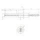 Candeletta accensione in ceramica per stufa a pellet MCZ, RED e altri, lunghezza totale 107mm, 315W | Candeletta per Stufe a Pellet | Pezzi di Ricambio per Stufe a Pellet |