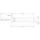 Kit candeletta accensione al quarzo con tubo guida per stufe Jotul, Ravelli e altre, lunghezza totale 144mm, 350W | Candeletta per Stufe a Pellet | Pezzi di Ricambio per Stufe a Pellet |