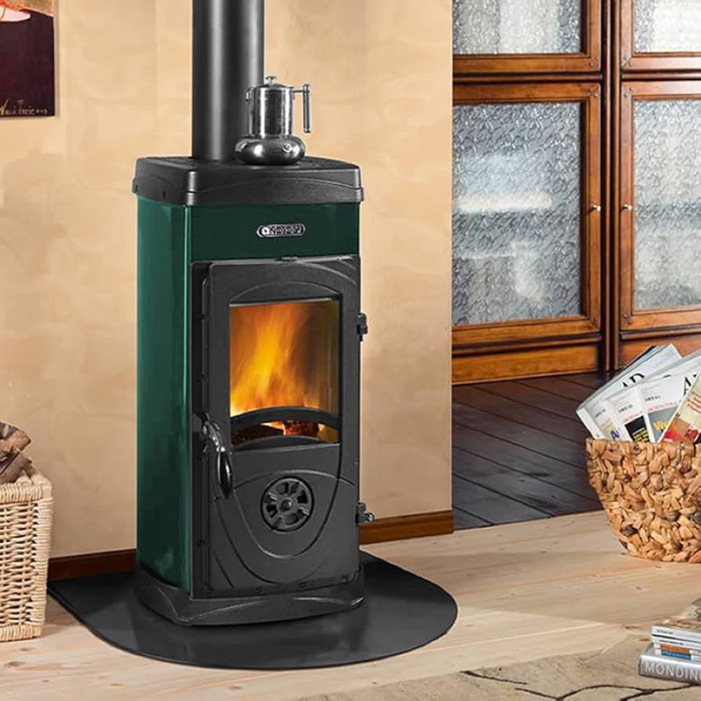 Stufa a Legna in Ghisa italiana La Nordica Super Junior, verde, 5.7kW | Stufe a Legna in Ghisa | Stufe A Legna |