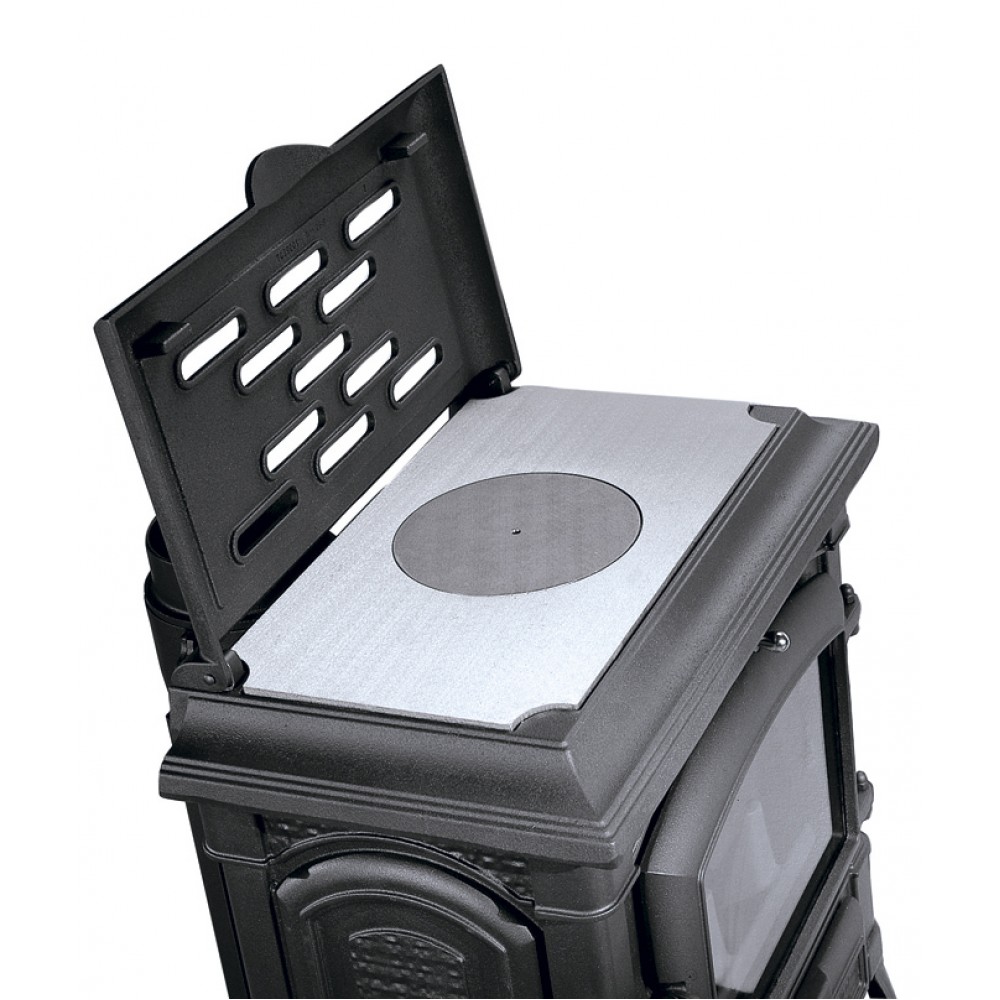 Stufa a Legna in ghisa italiana La Nordica Isetta CC Lean con piano cottura, 7.7kW | Stufe a Legna con Forno | Stufe A Legna |