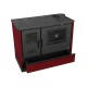 Cucina a Legna Balkan Energy 4020 Bordò, con Piano in Ghisa, 7.9kW | Stufe a Legna con Forno | Stufe A Legna |