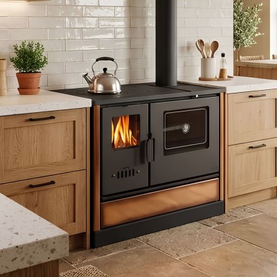 Cucina a Legna Balkan Energy 4020 Cappuccino, con Piano in Ghisa, 7.9kW - Balkan Energy