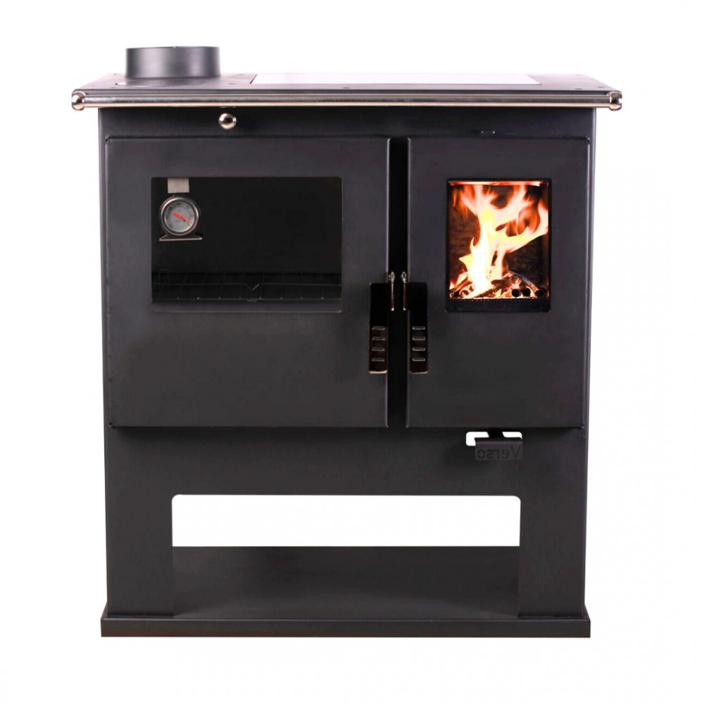 Cucina a Legna Verso CS Ceramic Sinistra con piano cottura in vetroceramica, 7.7kW | Stufe a Legna con Forno | Stufe A Legna |