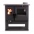 Cucina a Legna Verso CS Inox Ceramic Destra con forno in acciaio inox e piano cottura in vetroceramica, 7.7kW