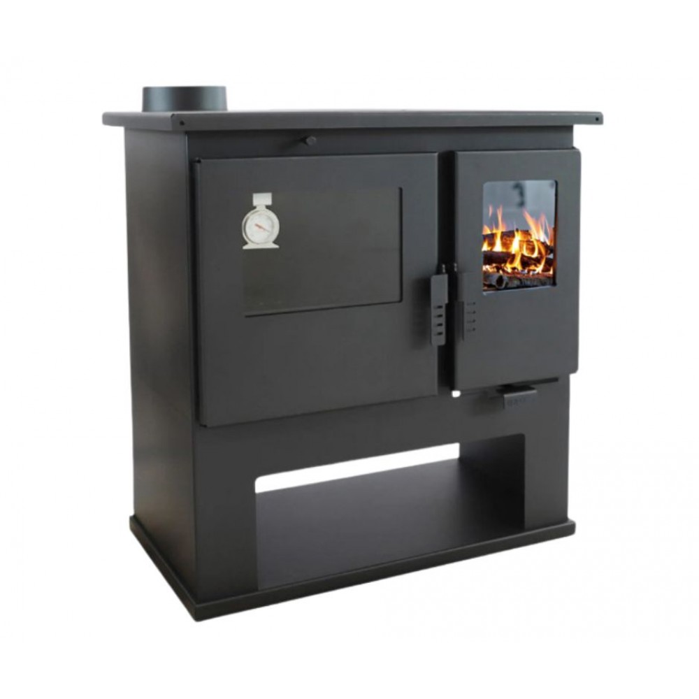 Cucina a Legna Verso CS Lite, Sinistra, 7.7kW | Stufe a Legna con Forno | Stufe A Legna |